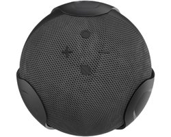 awakentti 2-in-1 wandmontagehouder, desktopstandaard voor Echo Dot 4e generatie, ruimtebesparende accessoires, stevig, outlethanger voor Dot 4e generatie Smart Home-luidspreker (zwart)
