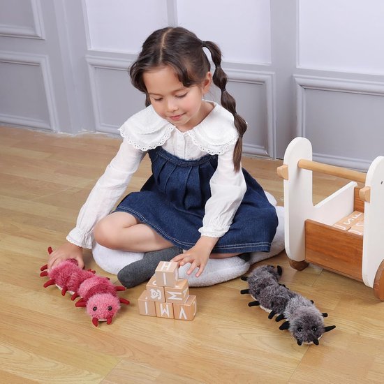 Pluche Duizendpoot - Knuffeldier Insect - Spelen en Knuffelen - Zachte Hoogwaardige Materialen - 35 cm - Zwart — afbeelding 2