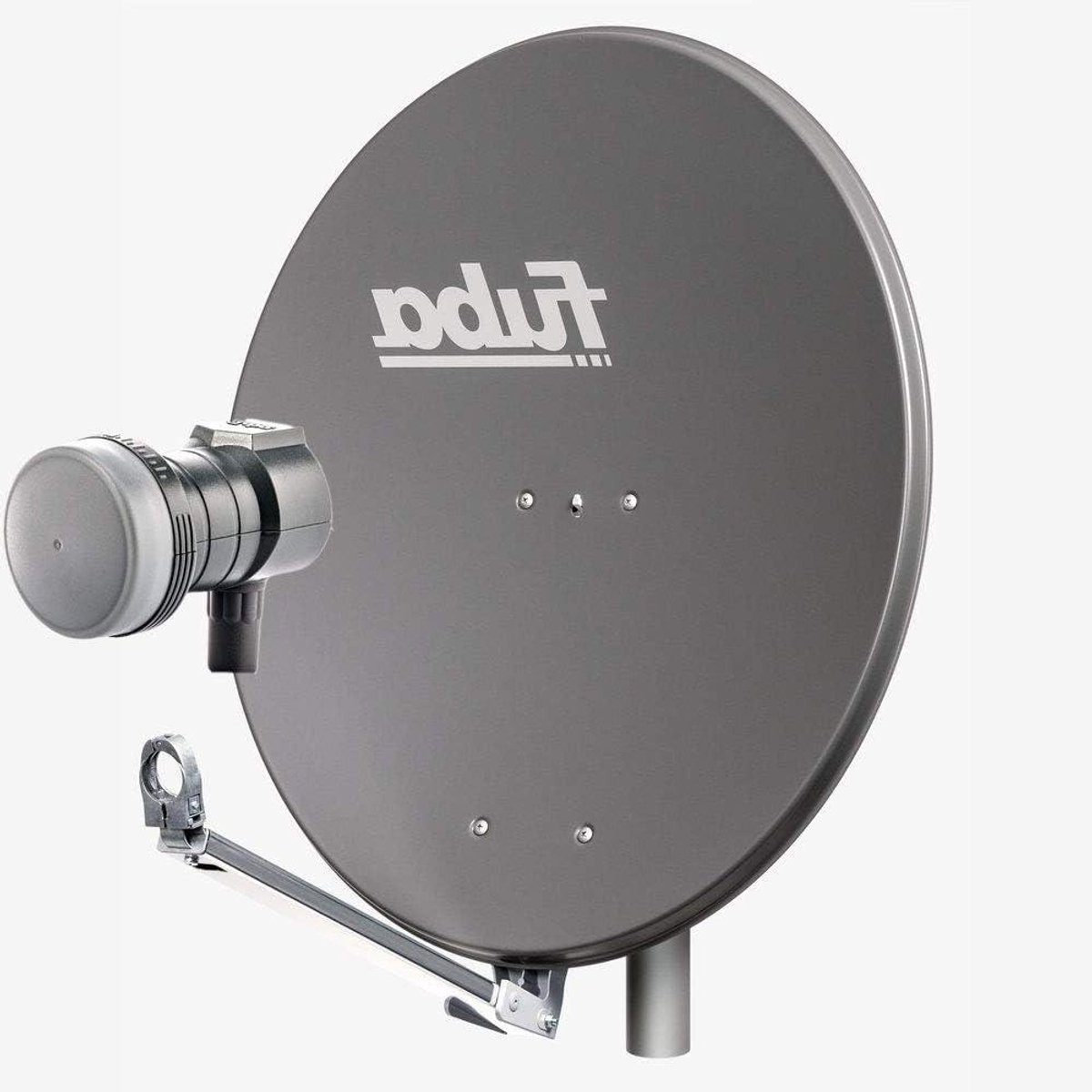 Satellietschotel Set - Schotelantenne - TV Ontvangst - HDTV UHD 4K 8K Compatibel - 80cm Aluminium - Antraciet