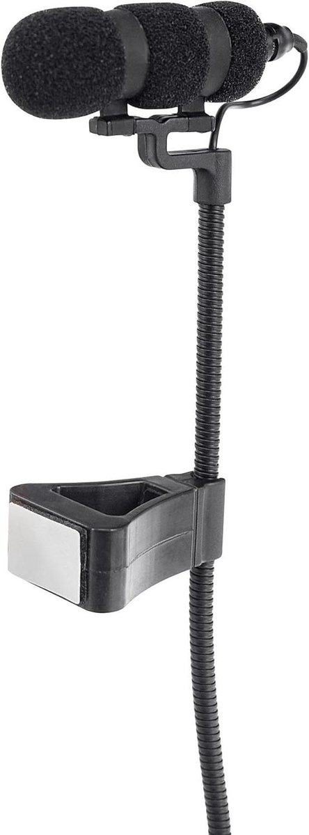 Instrumentale Microfoon Set - Pianomicrofoon Condensator - Muziek Opnemen - Miniatuur Ontwerp Zwanenhals - 1.8m Kabel - Zwart