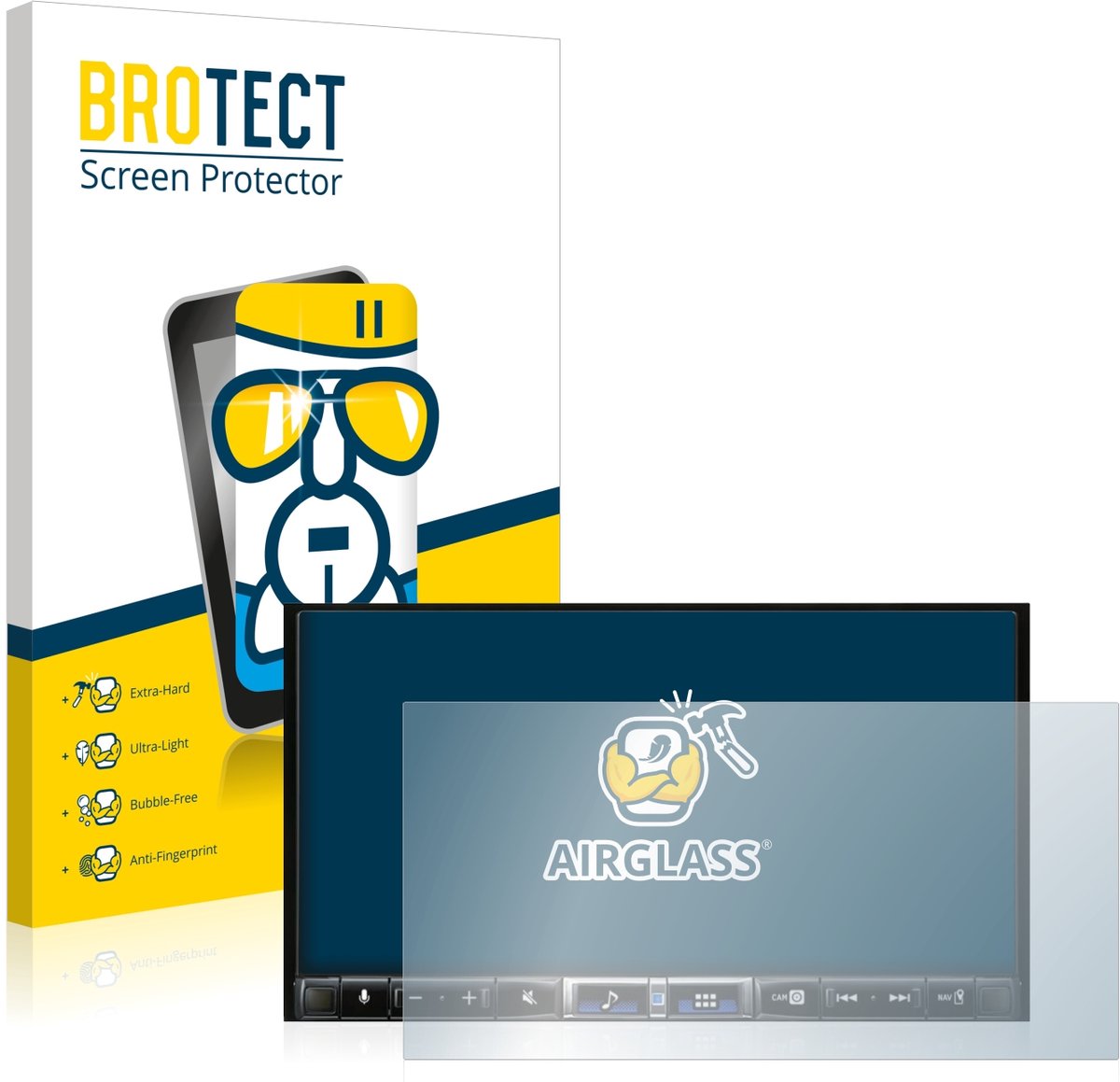 Screenprotector voor Alpine iLX-705D Beschermglas transparant