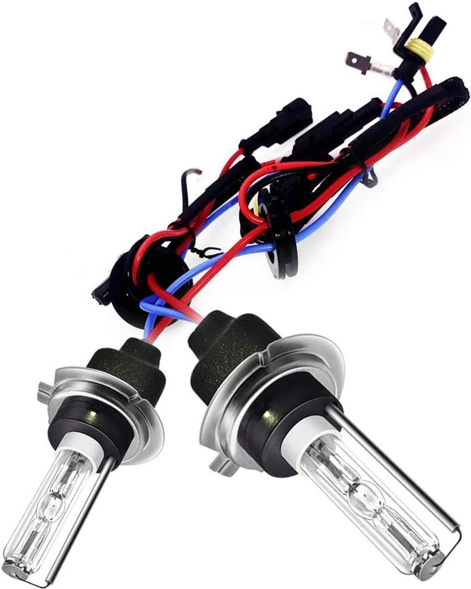 2 stuks Xenon-lampen H7 6000 K, 35 W 2500 lumen, sokkel van ijzer, fitting AMP