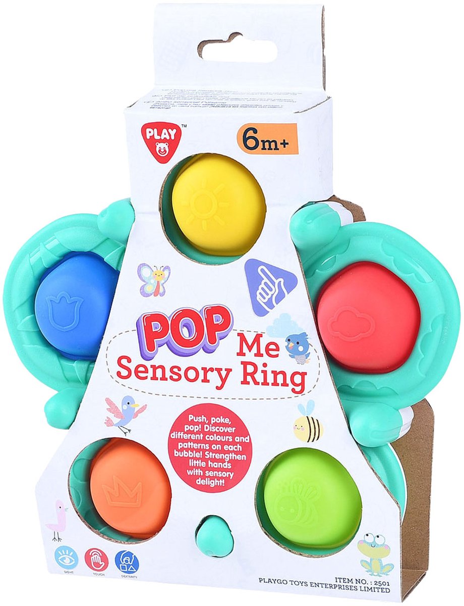 Play sensorische baby ring met ballen - educatief speelgoed 6-delig.