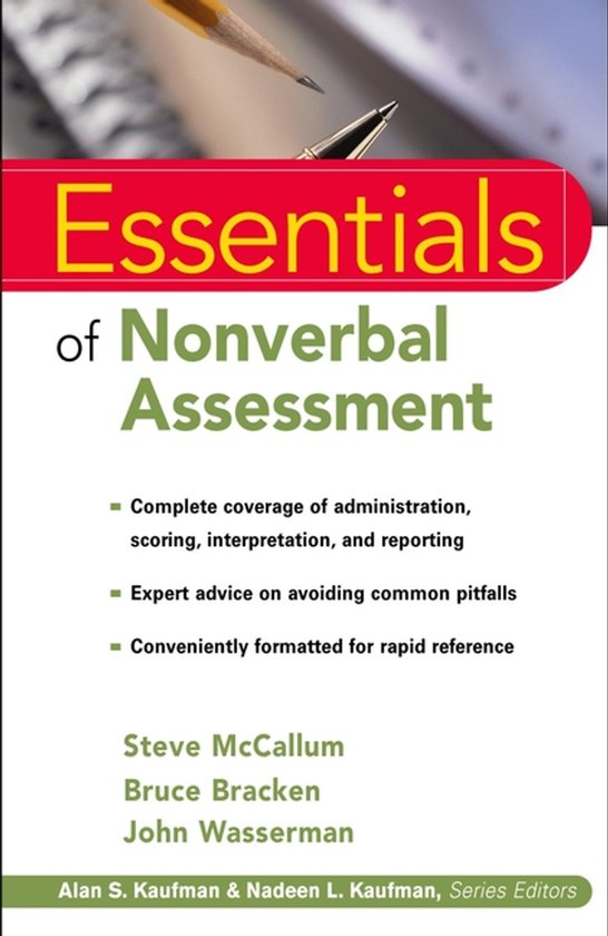 Essentials Of Nonverbal Assessment - cover