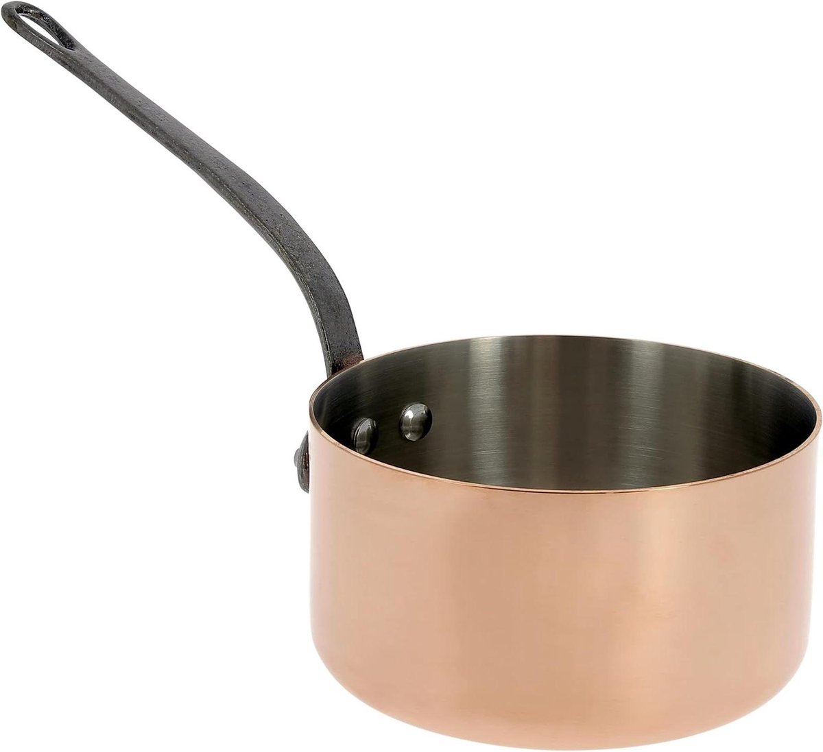 Kookpan - Sauspan - Koken en braden - Koper en staal - 18 cm - Zilver