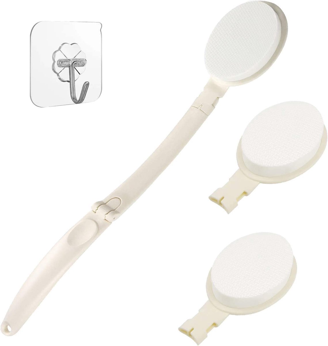 Lotion-applicator met lange steel - ergonomisch en eenvoudig schoon te maken - 1 stuk