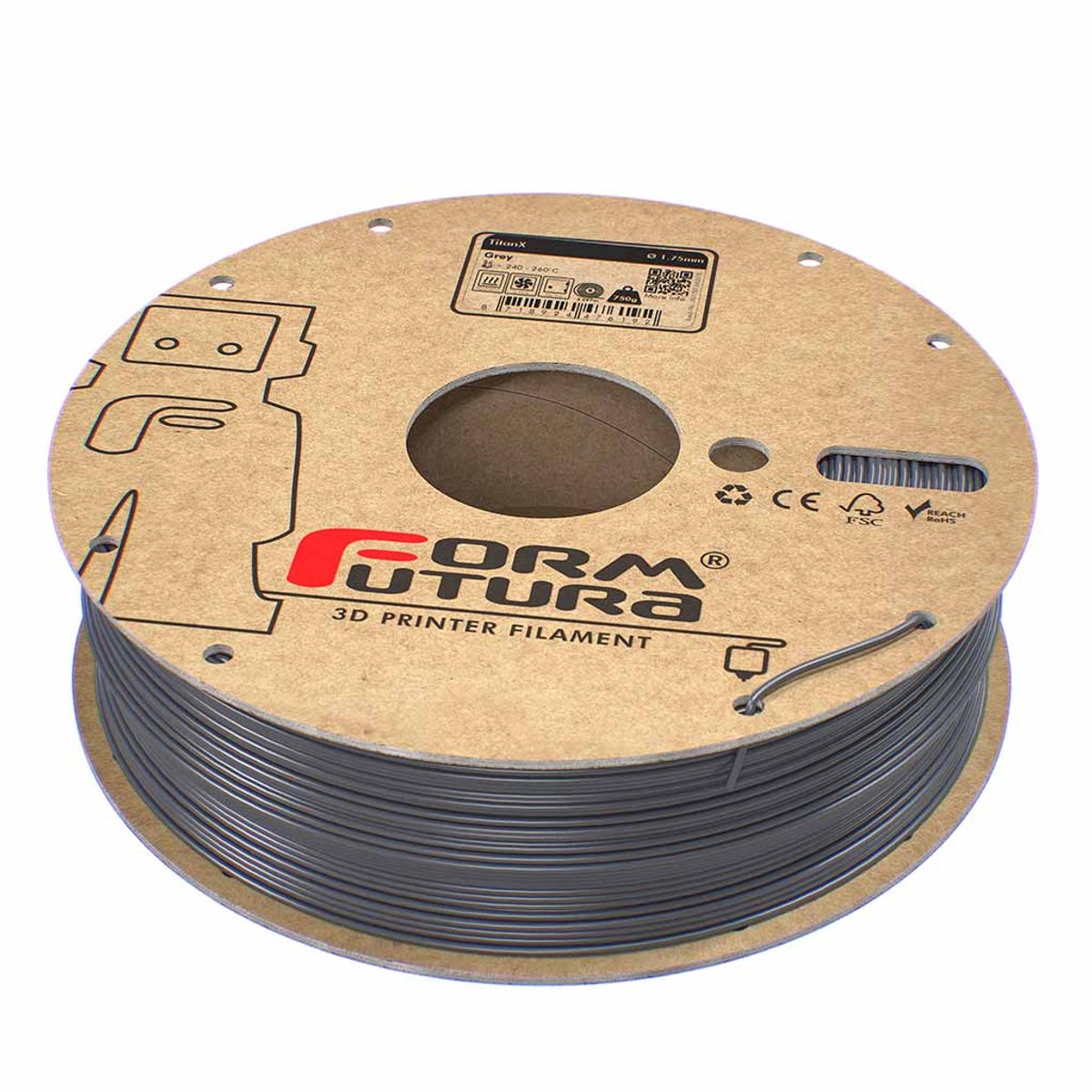 Formfutura TitanX  Grey (750gram  - 1.75mm)