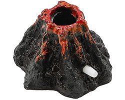 Allecto - Vulkaan Aquarium Decoratie - Mini Aquarium Decoraties - Veilig voor Vissen - Stabiliteit - Aquascape - Creatieve Aquarium Inrichting - Ge...