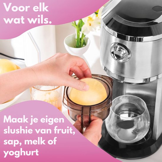 IJsmachine - IJsmaker - Softijs Machine Voor Thuis - 35 W - Zilver van Merkloos — afbeelding 3
