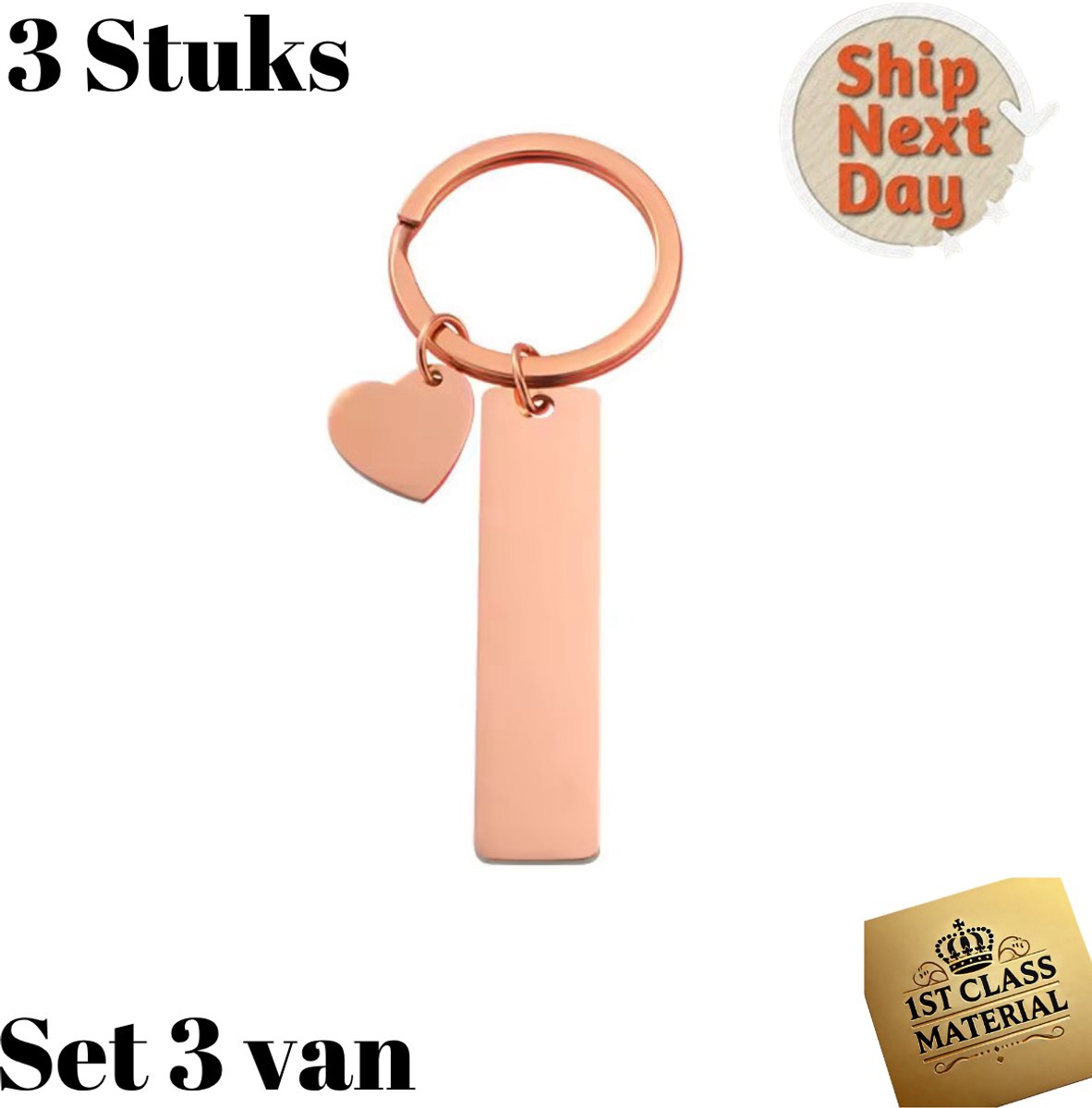 Sleutelhanger | Zwart | Luxe Metalen/Vaderdag Cadeau/Valentijn Cadeautje |RVS Roestvrij Stalen Rechthoekig Design | Verjaardag & Feestdagen