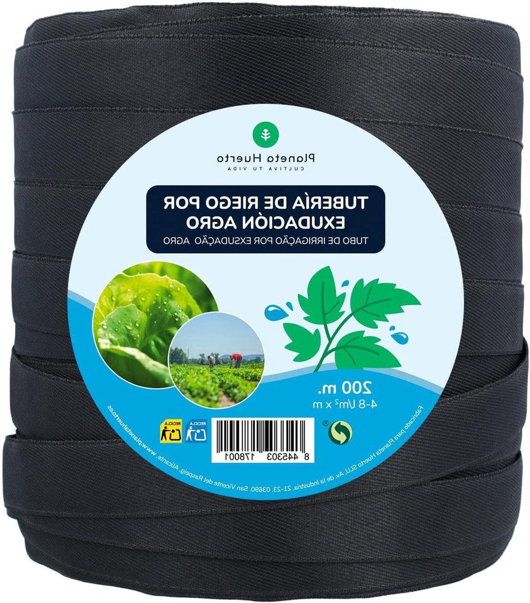 Exsudatierol - Irrigatieslang - Efficiënt Water Geven - Grote Vochtvoorziening - 200 m - Zwart
