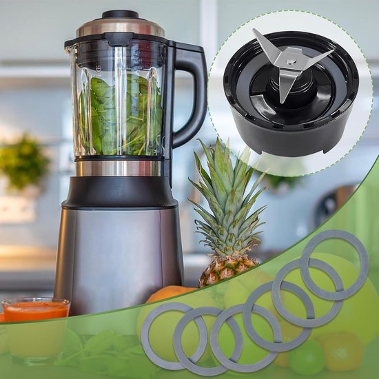 Blender Pakking Vervanging - Afdichtring Rubber - Lekvrij Mengen - Duurzaam Rubber Materiaal - 6 stuks - Grijs van Merkloos — afbeelding 4
