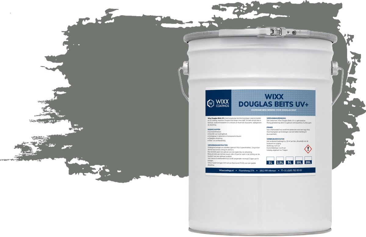 Wixx Douglasbeits UV+ - 2.5L - Grijs
