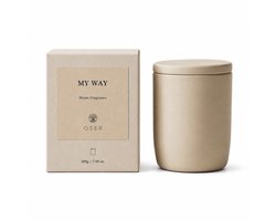 ÓSER Geurkaars - Geurkaarsen - Geurkaarsen Geschenkset - Geurkaars Rituals - Interieurparfum - Huisparfum Cadeau - Huisgeur Geurstokjes - MY WAY 200g