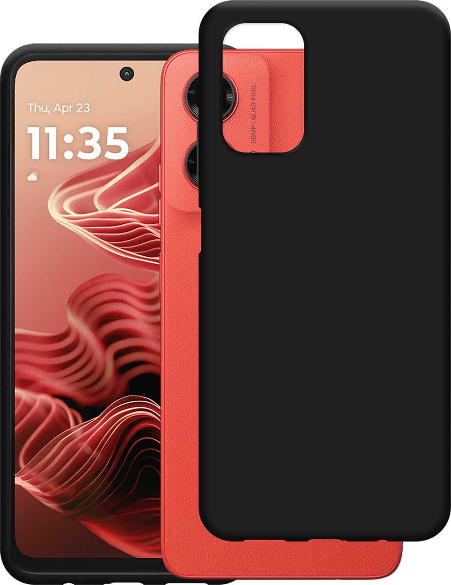 Just in Case Soft Design Motorola Moto G35 Back Cover Zwart