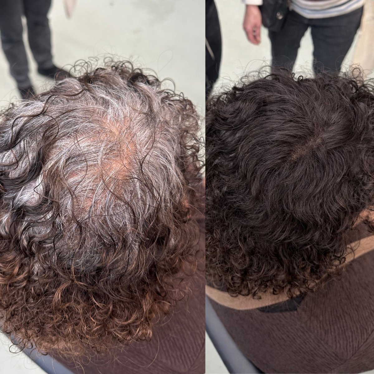 BelleLux - Uitgroei Poeder Donkerbruin – Haarmascara & Uitgroei Spray Alternatief – Grijze Uitgroei Verbergen – Waterproof – Dun Haar & Kale Plekken