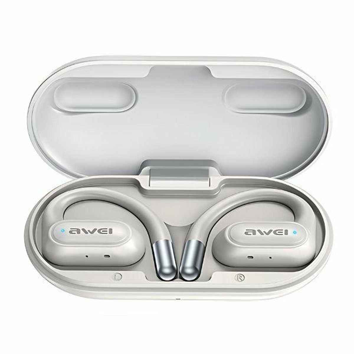 Awei OWS T93 Serie - Bluetooth Draadloze Oortelefoon - Stijlvolle Witte Oortjes - Docking Station - Comfortabel Ontwerp