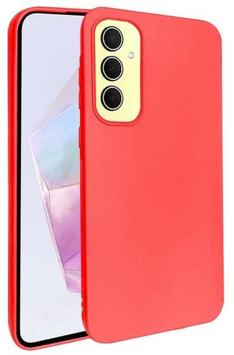 Beline Candy - Samsung Galaxy A35 Hoes - Rood - Stijlvolle Bescherming - Duurzaam Materiaal