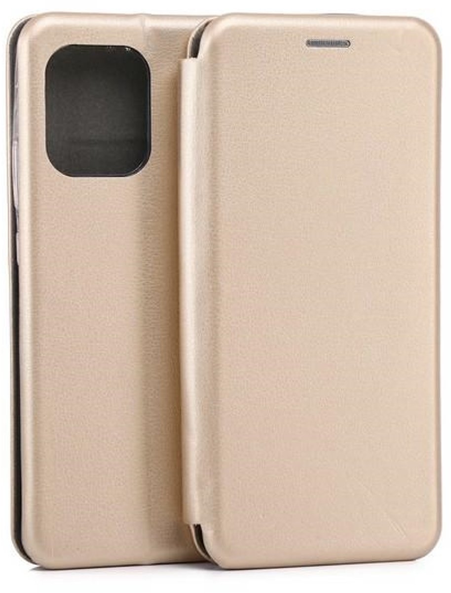 Beline Book Magnetisch Moto Edge 50 Pro hoesje goud/goud