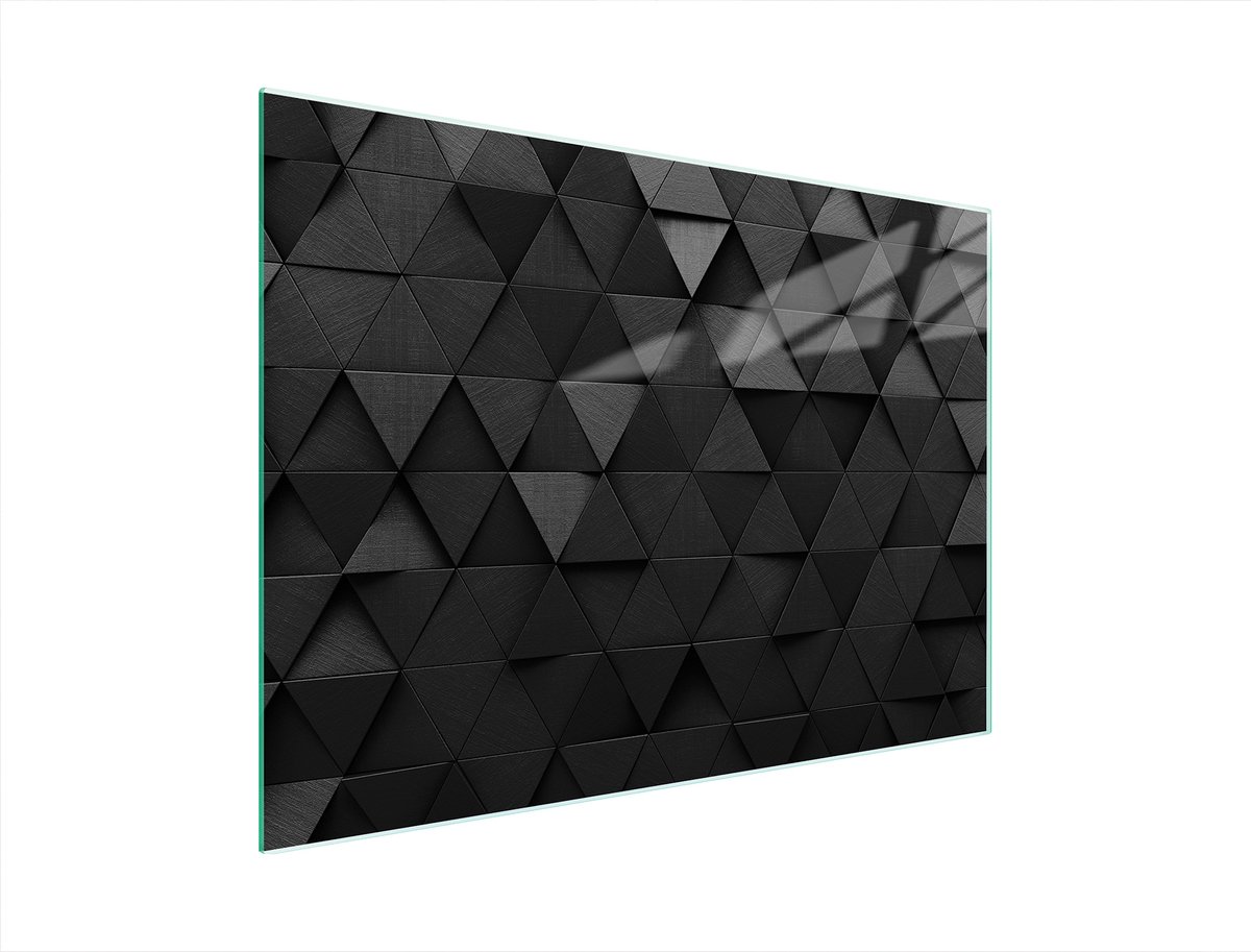 TMK ArtDeko - Snijplank van Gehard Glas - 40x30 cm - Zwart