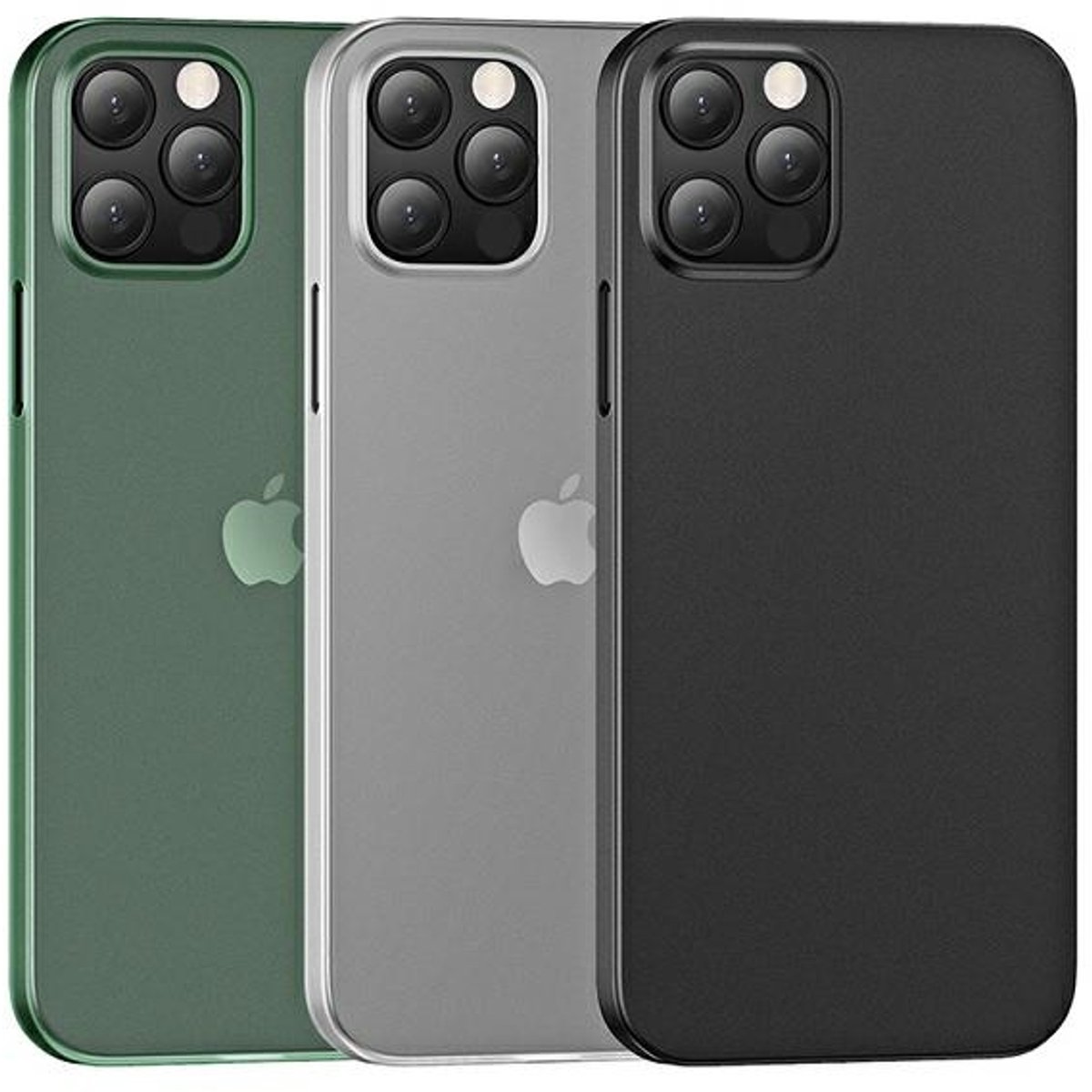 USAMS Gentle Case iPhone 12 mini 5.4" groen/transparant groen IP12QR03 (US-BH608)
