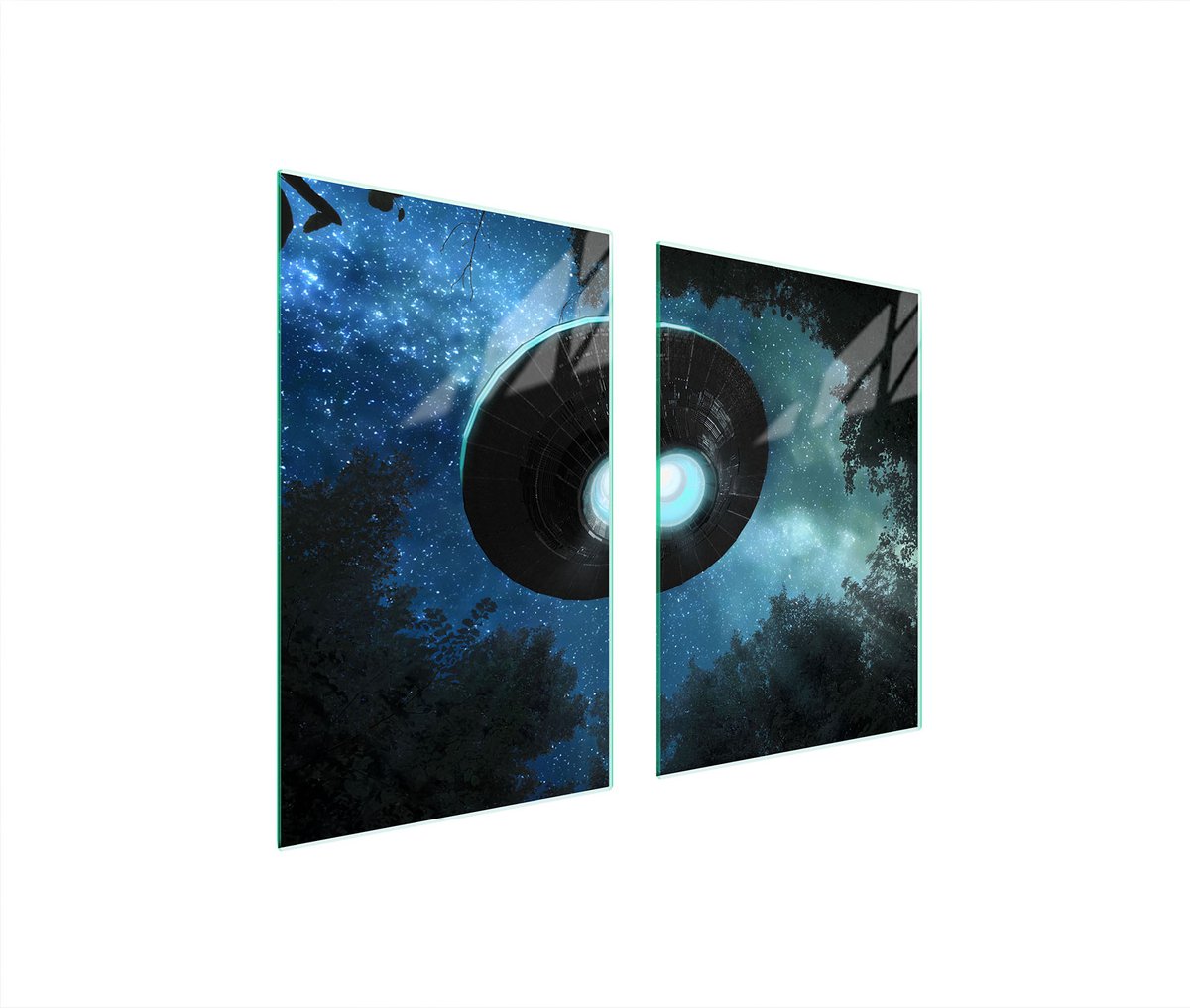 TMK ArtDeko - Serie UFO - Glazen Beschermplaat - 65x52 cm - Veelzijdig