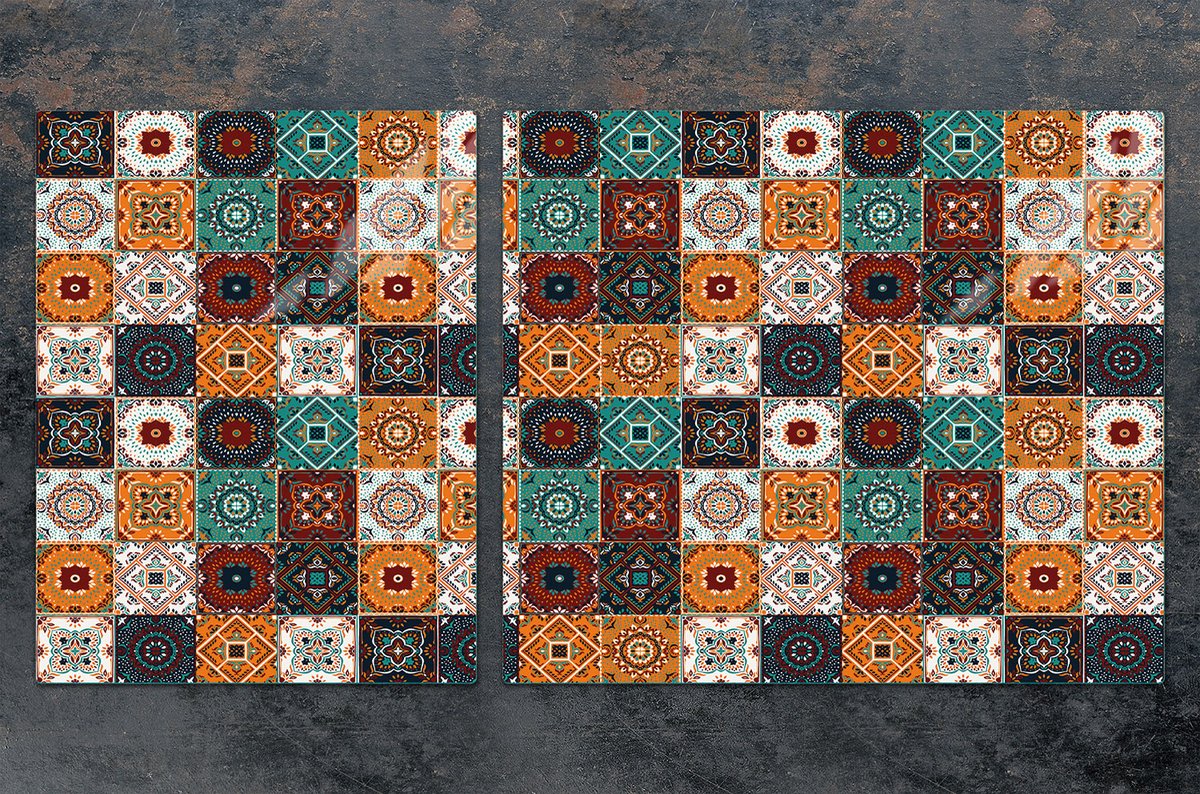 TMK ArtDeko - Snijplank - Mozaïek - Glas - 100x52 cm