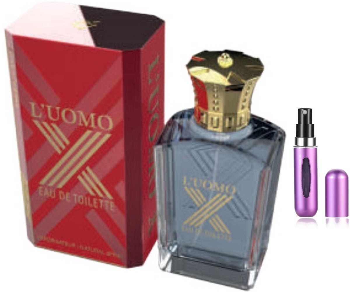 Omerta - L’Uomo X - Eau de Toilette - 100 ml inclusief hervulbare tasverstuiver (willekeurige kleur)