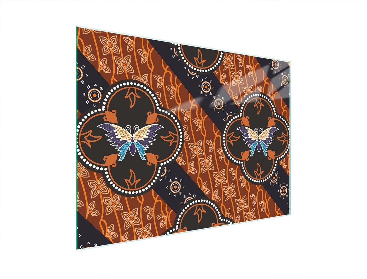 TMK ArtDeko Serie - Snijplank - Glas - 40x30 cm - Motief: Vlinder