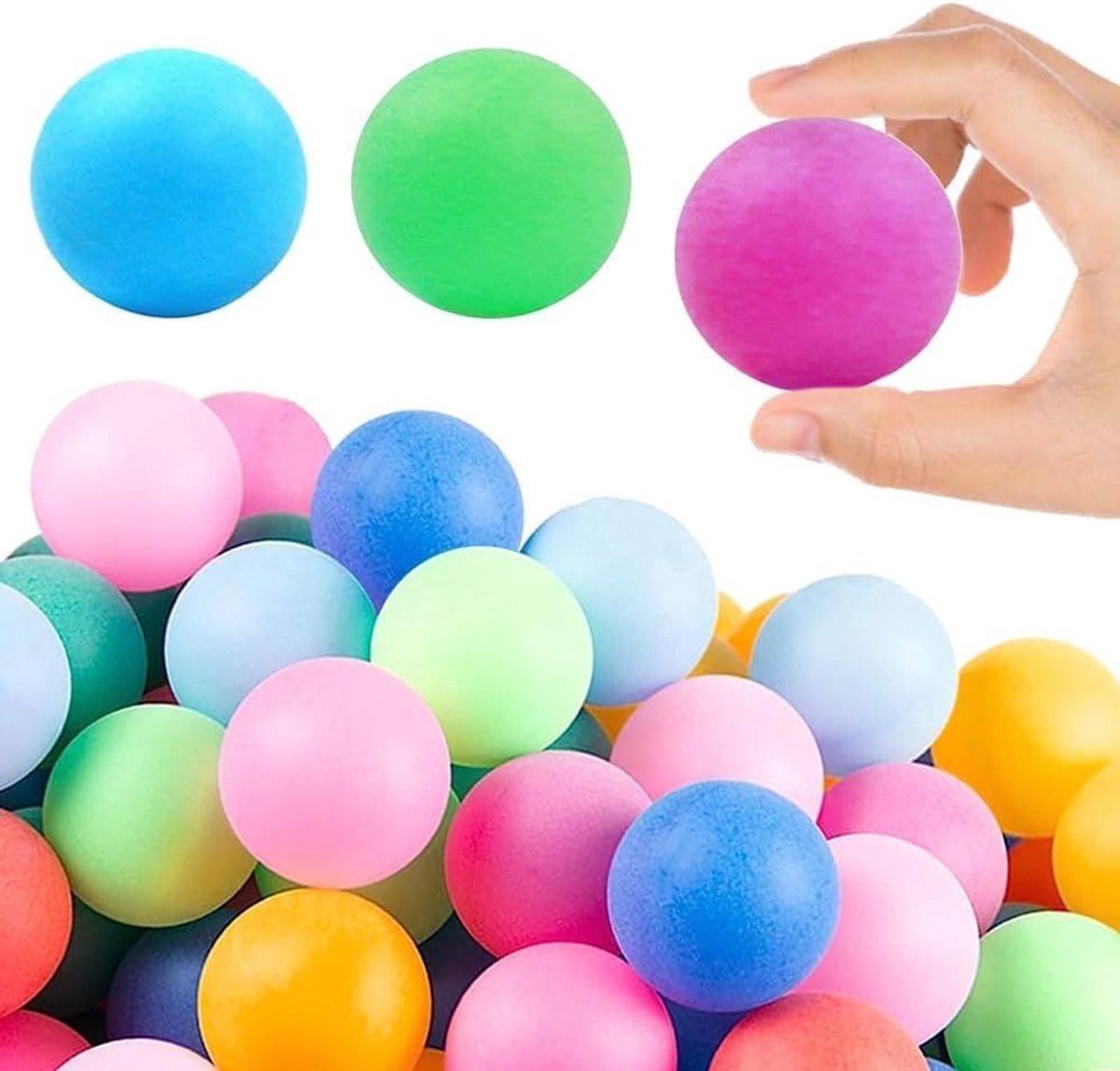30 stuks gemengde kleur tafeltennisballen - speelgoed tafeltennis set - voor volwassenen en kinderen - tafeltennis pretpark - familiespellen. .