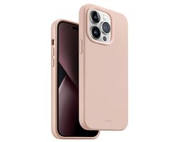 UNIQ Lino Hue Serie - iPhone 14 Pro Max Etui - Magclick Charging - Blush Pink