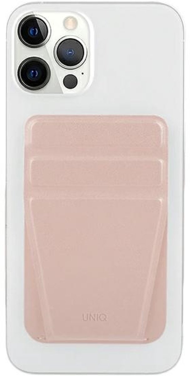 UNIQ - Lyft - magnetische snap-on standaard en kaarthouder roze/roze