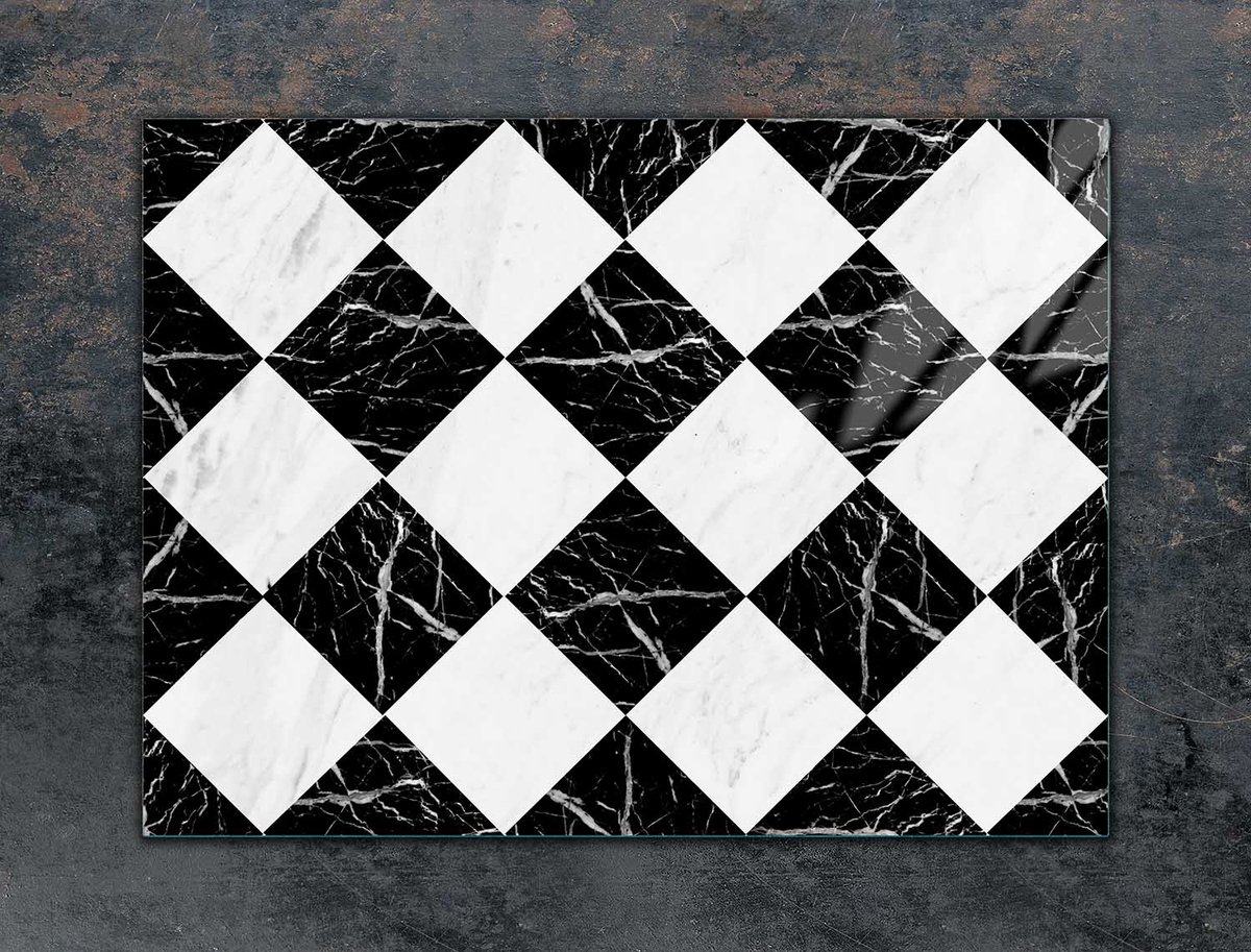 TMK ArtDeko - Snijplank - 70x52 cm - Mozaïek - Gelaagd Glas