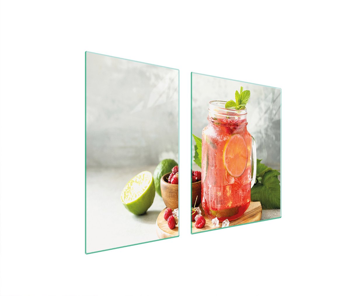 TMK ArtDeko Drink - Snijplank - 100x52 cm - Gehard Glas - Multifunctioneel
