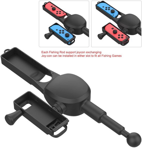 Allecto - Hengel Handvat Vissen - Spel Kit voor Nintendo Switch - Inclusief Joy-Con Accessoires - Perfect voor gaming - Geschikt voor visliefhebber... — afbeelding 4