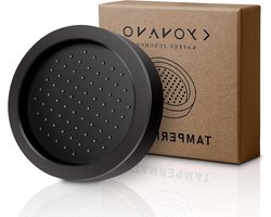 Ronde tamper mat van silicone voor espresso, antislip tamping mat voor barista's en koffieliefhebbers, geschikt voor zeefdragers met een binnen diameter van 60 mm