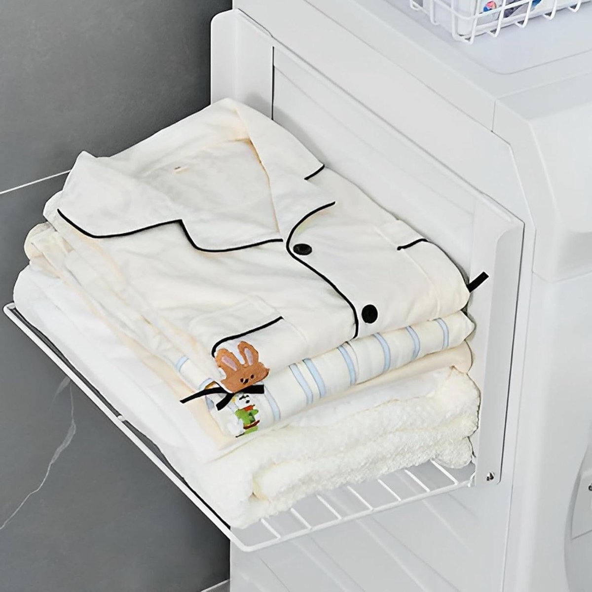 Magnetische Organizer Plank - Wasmachine Plank Koelkast Plank - Ruimte Besparen - Opvouwbaar Ontwerp - 27.7 cm - Wit