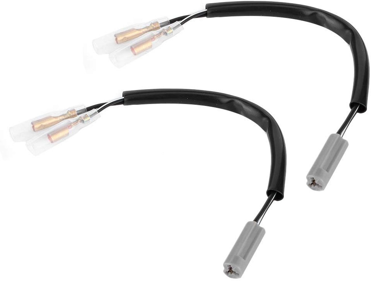 Dailygoody - Richtingaanwijzer Draad Stekkers - Indicator Adapterkabel - 7,5 Inch Bedrading - Motorfiets Onderdelen - Hoogwaardige Kwaliteit - Geschik...