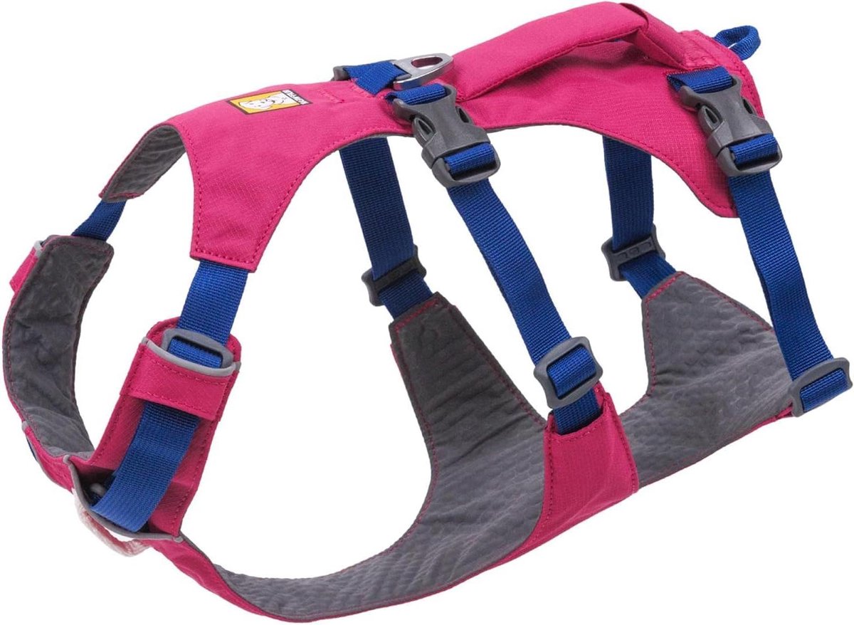 Hondenharnas - Honden Y-harnas - Veilige Hondentocht - Verstelbaar Gevoerd Handvat - Maat S - Alpenglow Roze