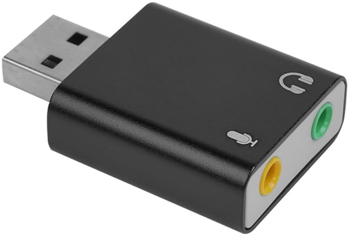 Allecto - USB Audio Adapter - Externe Geluidskaart - 7.1 Surround Sound - Compact formaat - Geschikt voor PC en Laptop - Plug and play - Hoge gelui...