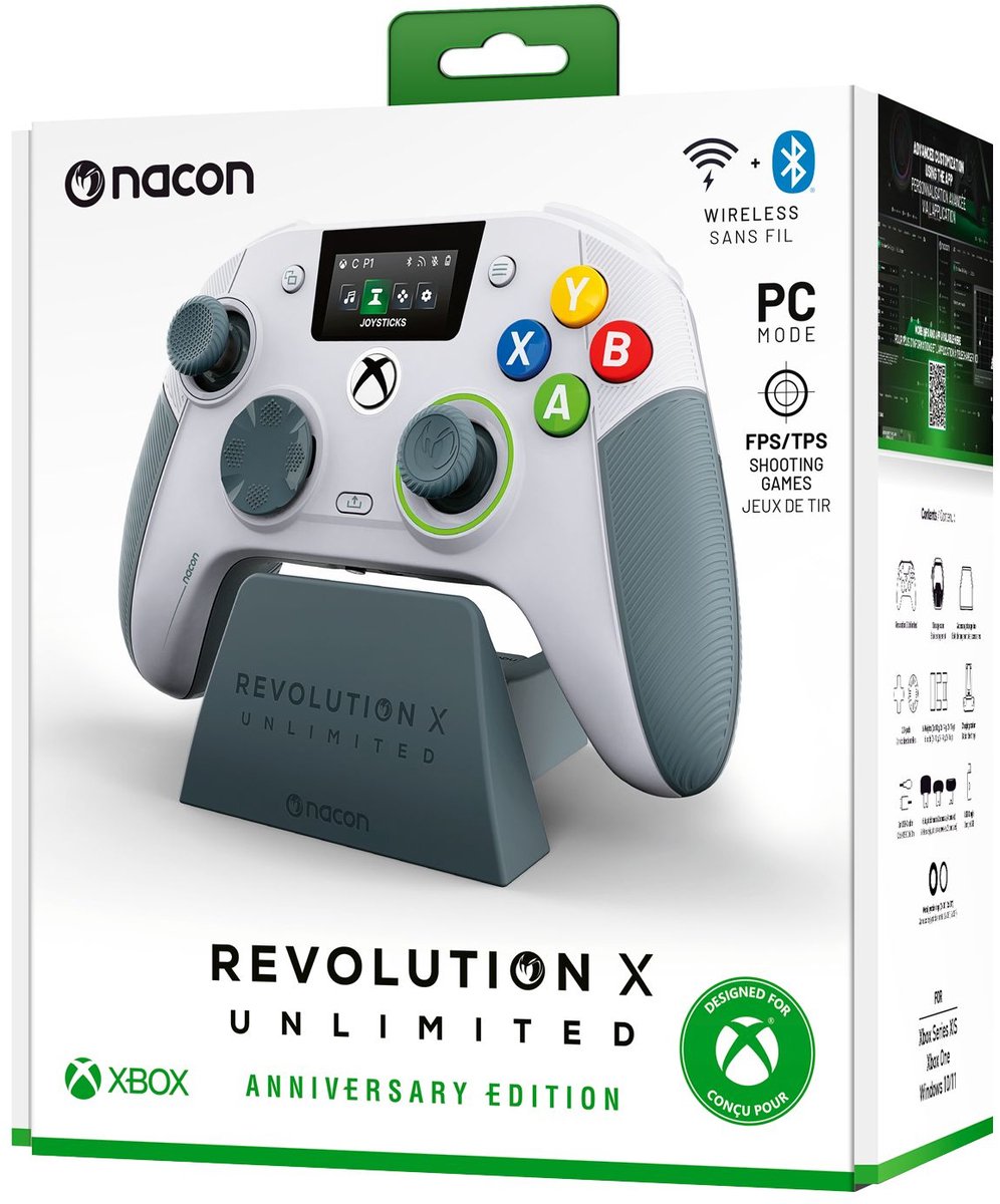 Nacon Revolution X Unlimited Controller - Xbox Series X - PC - 360 Anniversary Edition thumbnail 3