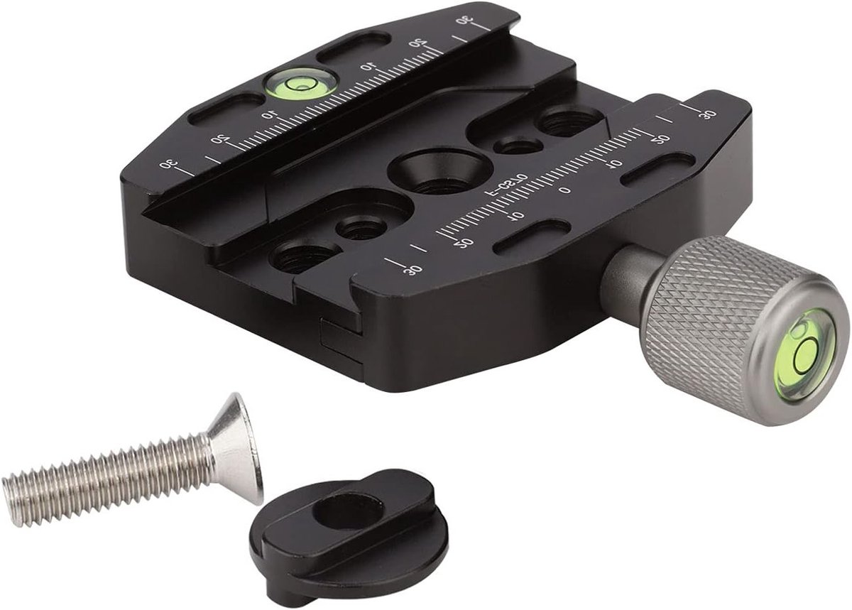 Vervangende adapter met 70mm Arca-Swiss-compatibele snelkoppeling voor Manfrotto RC2 statiefkop, balhoofd en converter