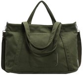 Sac à main en velours côtelé pour femmes, grande capacité, sac cabas avec compartiments, sac de transport pour femmes, adapté pour le shopping, les voyages, les déplacements quotidiens, la plage et le fitness, Vert