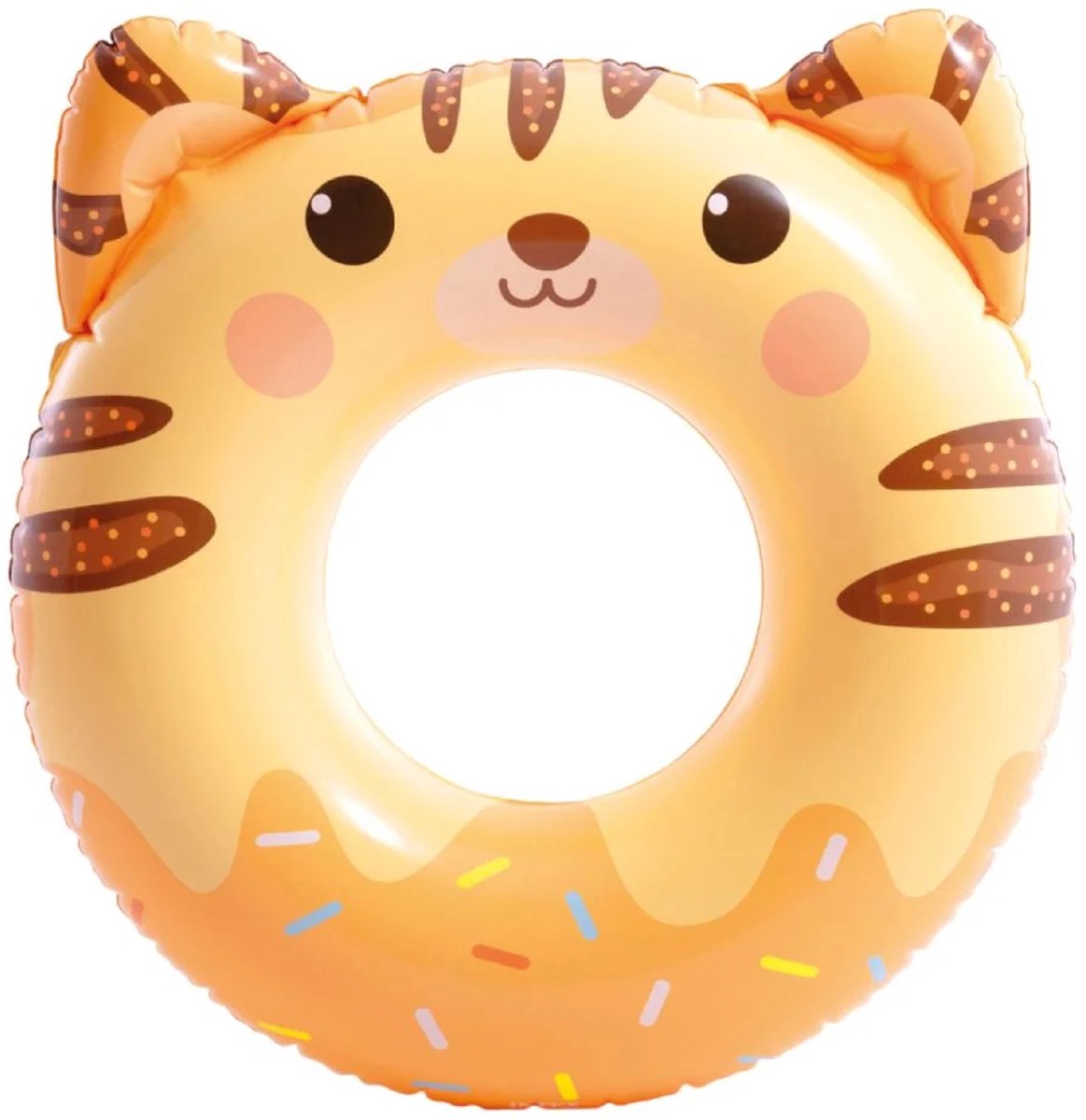 Intex Zwemring Dier Donut Tijger Oranje 76CM - Zwemring voor Kinderen - Zwemband - Luchtbed Zwembad - Strand Luchtbed - Lounge