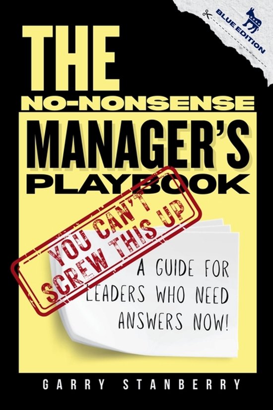 The No-Nonsense Manager's Playbook - cover