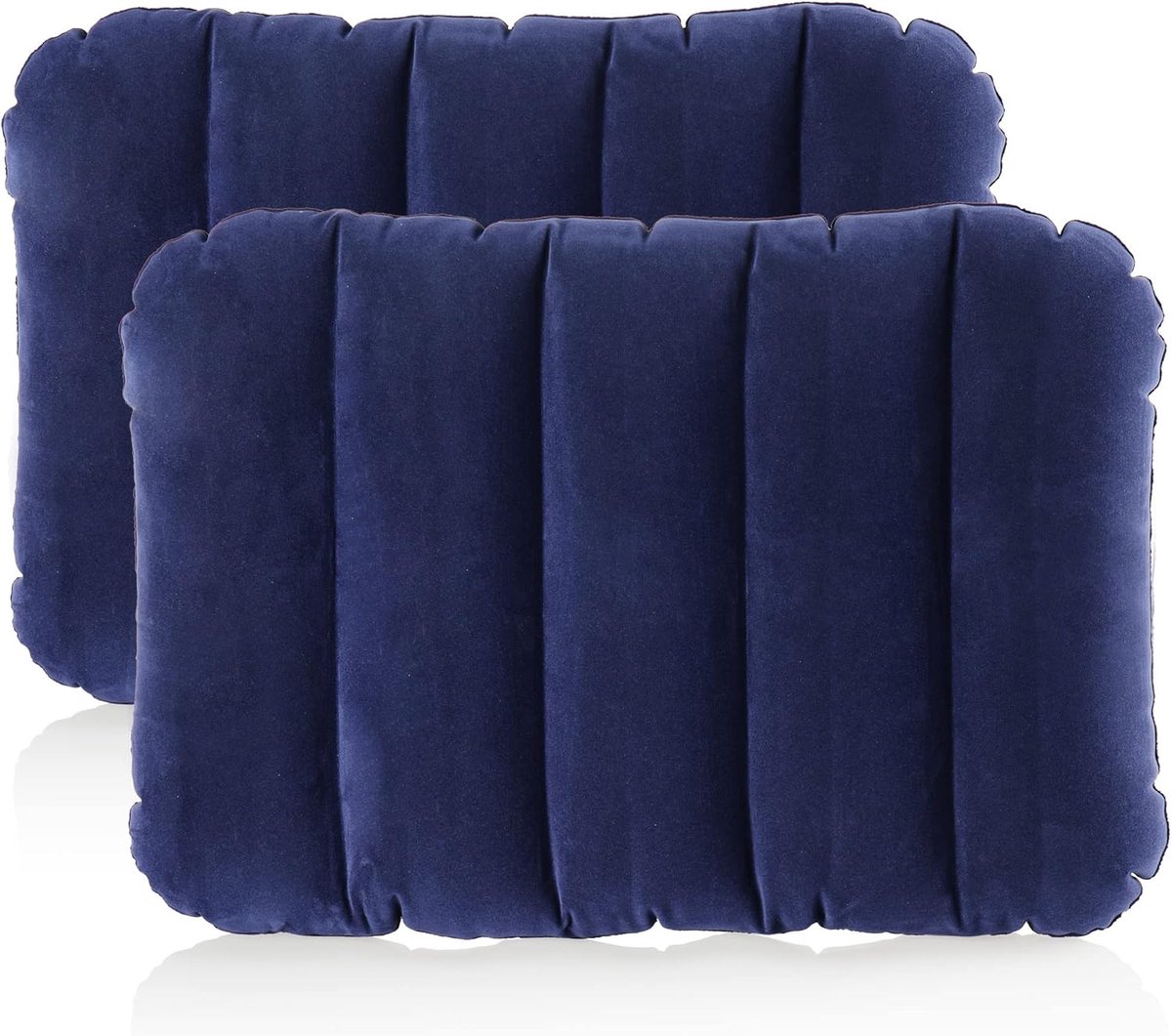 Opblaasbaar Kussen - Reiskussen - Kampeer Kussen Opblaasbaar - Kampeerkussen - Lichtgewicht En Snel Opblaasbaar - Kussen - Geschikt voor buiten - Lichtgewicht en draagbaar - Blauw - 43 x 28 x 9 cm - 2 Stuks - van Imperatoris