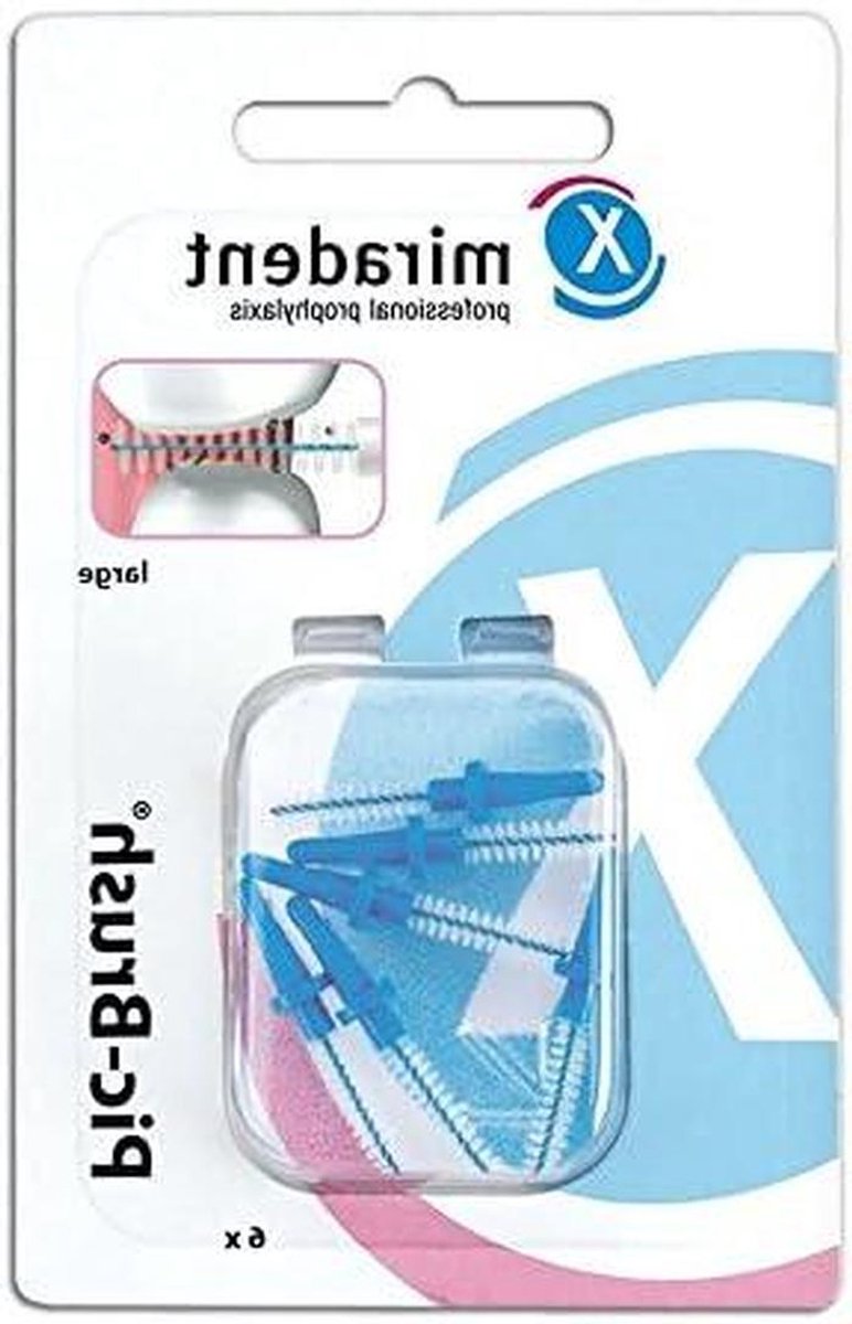 Interdentale borstels - Tandenborstels - Mondhygiëne - Gecoate draad - 6 stuks - Blauw