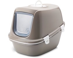 Savic Reina Sift - Kattenbak - Zeef - Warmgrijs - 64 x 46 x 48 cm