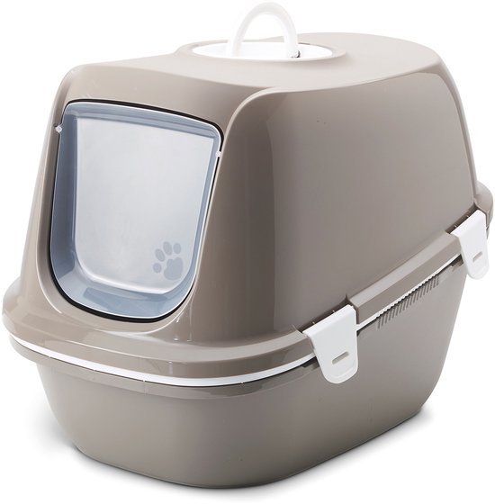 Savic Reina Sift - Kattenbak - Zeef - Warmgrijs - 64 x 46 x 48 cm