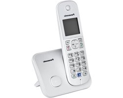 Draadloze Telefoon - Vaste Lijn - Thuis Bellen - Stralingsarm Eco-Modus - 120 Contacten - Parelzilver